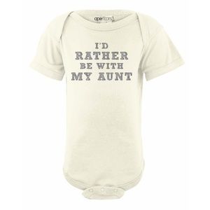 Apericots I'd Rather Be With Aunt Cream Bodysuit
